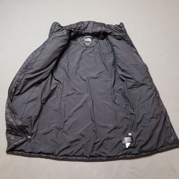 The North Face "Ruka" Long Jacket PrimaLoft size Medium - black quilted puffer - Picture 3 of 13